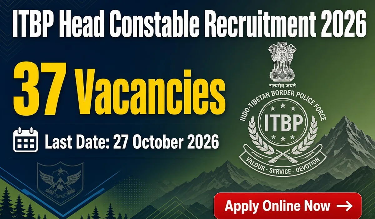 ITBP Head Constable Recruitment 2026 - Apply Online